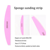 6pcs Nail Files 200\240 Nail Sanding Buffer Professional Nail Files UV Gel Polisher File Manicure Pedicure Set Nail Art Tools